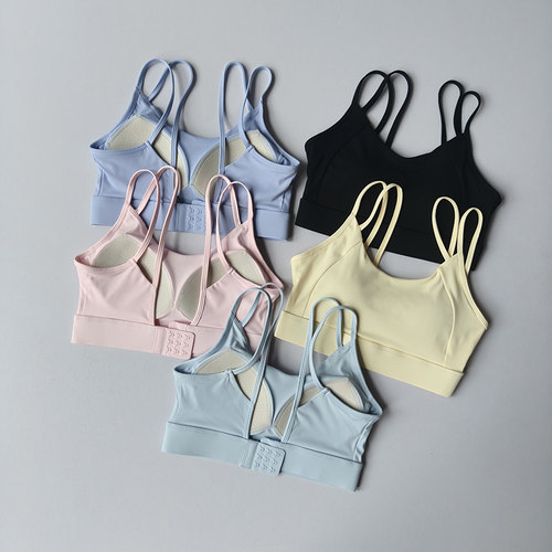 运动内衣女美背防震聚拢跑步背心健身服夏季高强度速干瑜伽服文胸