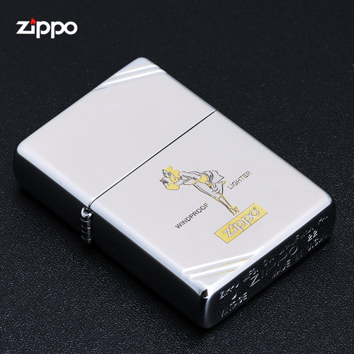 zippo煤油打火机风中女郎1937