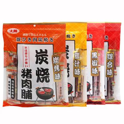 蜜汁黑椒肉脯 Char‑Grilled Pork Jerky 综合味追剧肉干零食
