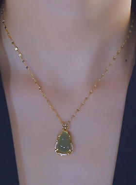 春上新爆款青提绿色小葫芦项链女