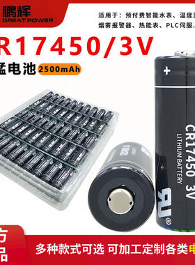 鹏辉CR17450预付费IC卡水表电池