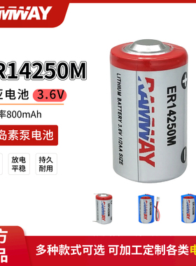 RAMWAY睿奕ER14250M电子标签温控烟感器胰岛素泵探头3.6V锂电池组