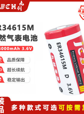 九创ER34615M水表燃气煤气天然气表涡轮流量计机器人记忆3.6V电池