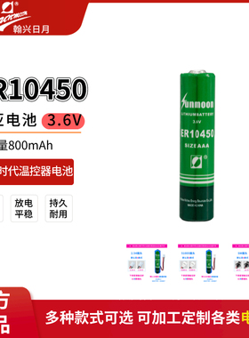 Sunmoon日月ER10450锂电池3.6V适用大龙硕人时代供热温控器7号AAA