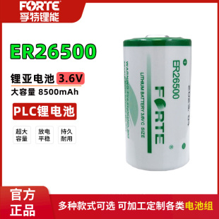 FORTE孚特ER26500智能水表燃气表流量计PLC工控2号C型3.6V锂电池