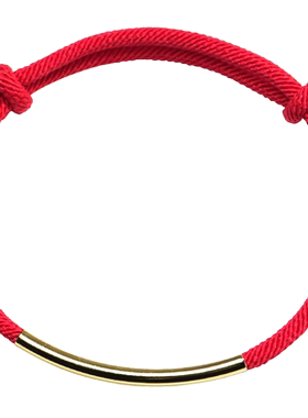 本命年情侣红色手绳沙金配饰免费刻字纪念日异地恋闺蜜过新年礼物