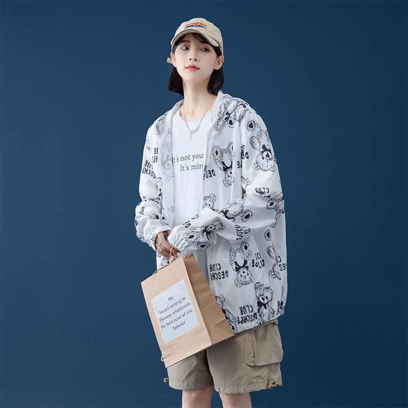 2023新款防晒衣男潮宽松夏季夹克连帽防晒服皮肤衣外套2FS2601P25,男装夹克,电商A097