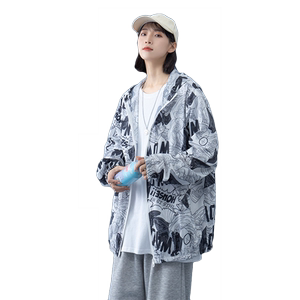 2023新款夏季防晒衣男潮宽松夹克连帽防晒服皮肤衣外套2FS2603P25图片