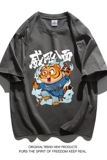 2023年新款夏季印花短袖T恤男潮宽松半袖潮ins情侣装1T2206P20，男装T恤，电商A097