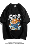 2023年新款夏季印花短袖T恤男潮宽松半袖潮ins情侣装T2206P20，男装T恤，电商A097