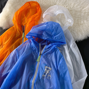 2023新款防晒衣男印花外套夏季轻薄反光夹克皮肤衣沙滩6JK2560P35图片