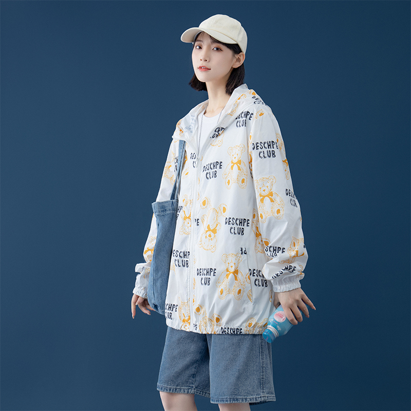 2023新款防晒衣男潮宽松夏季夹克连帽防晒服皮肤衣外套3FS2601P25，男装夹克，电商A097