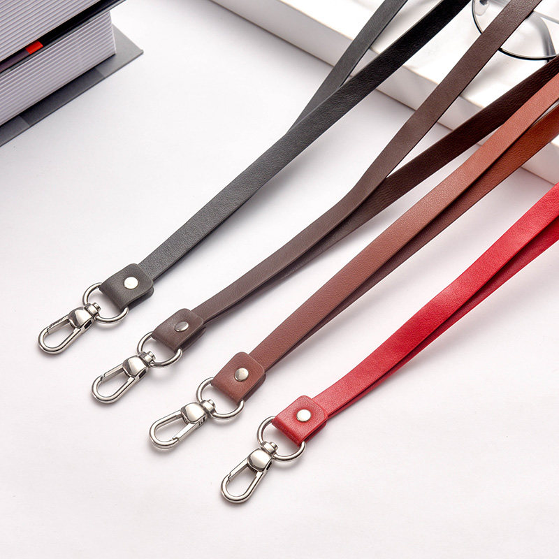 仿皮工作证卡套挂绳胸卡挂脖门禁身份饭卡交通银行ins风一卡通PU绳子吊带定制员工公交学生校园可爱工牌校牌