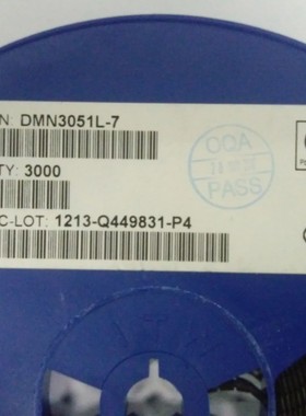 美台Diodes DMN3051L-7 MOSFET N-Channel 1.4W 30V 5.8A SOT23-3