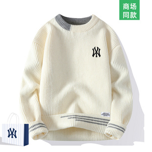 【一折专区】秋冬款针织衫男士女生同款圆领毛衣时尚百搭情侣上衣