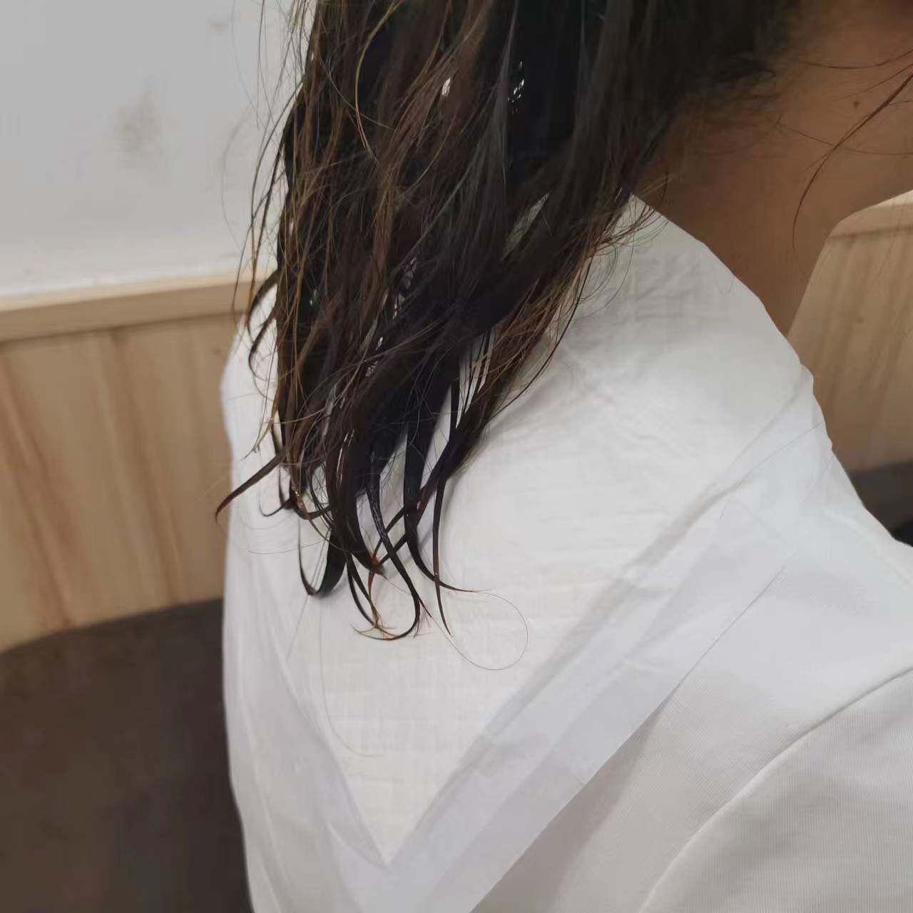理发店洗头垫肩垫衣领隔水神器不透水双层白色