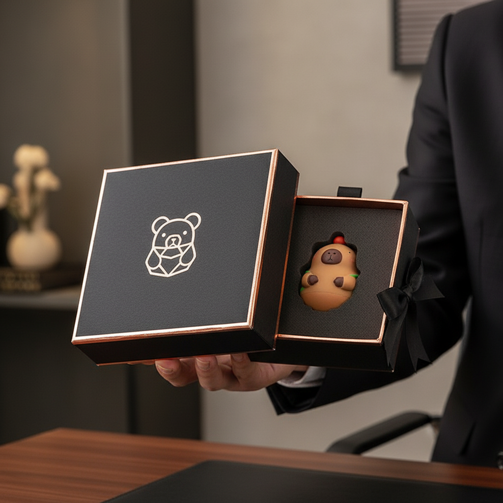 创意小熊3D模型桌面摆件礼物