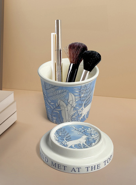 ins风猫咪摆件客厅收纳创意