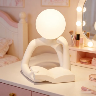 抽象人物小夜灯高级感艺术摆件家居装饰品电视柜书房卧室床头台灯