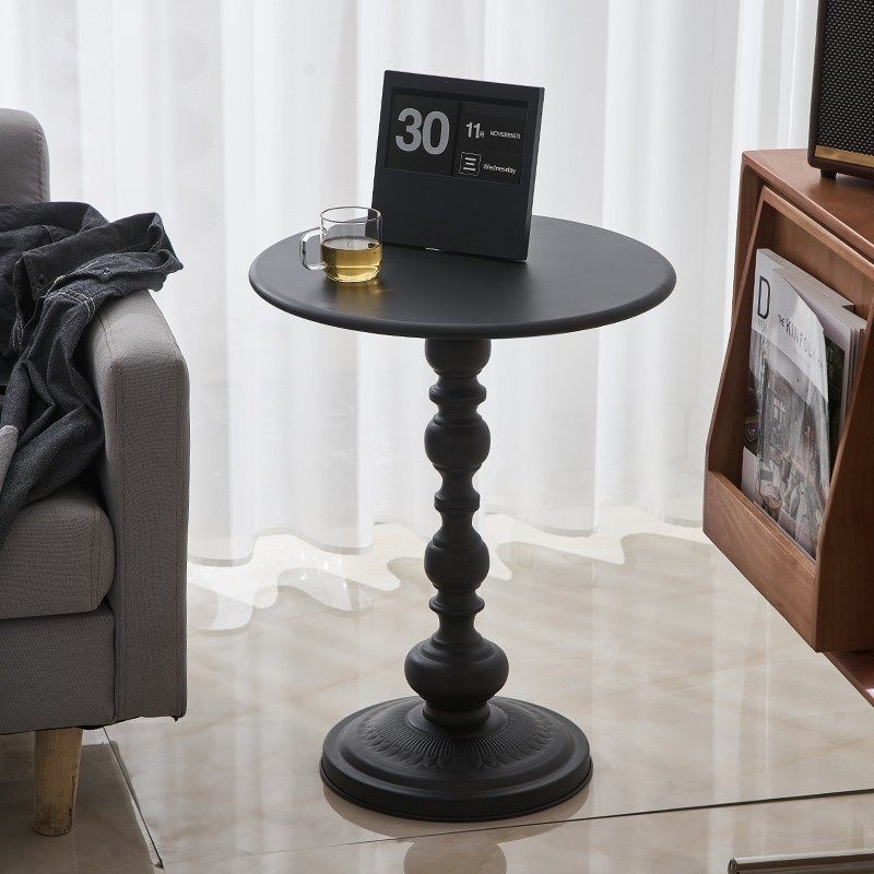 工业风实木小圆桌客厅沙发边几轻奢设计师款茶几置物桌,家居饰品,桌面摆件,淘宝优惠券,粉丝福利购,淘宝优惠卷