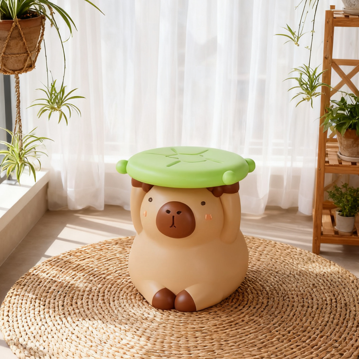 可爱卡通小熊储物凳桌面摆件