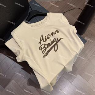 T恤 圆领字母短袖 J1659 叁米 SANMI