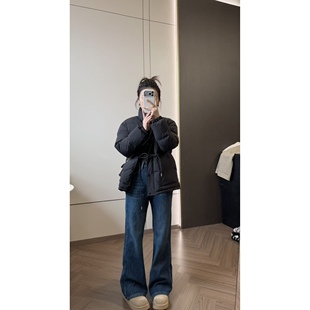 厚绒高腰喇叭裤 万向弹微喇裤 K1337 叁米 SANMI