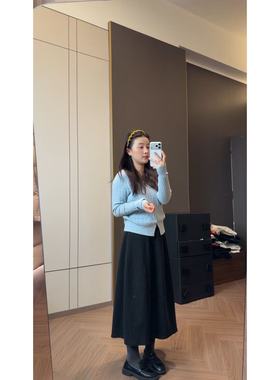 SANMI/叁米   ‘’醋酸系列‘’松紧头花苞长裙  H526