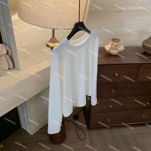 SANMI 再生纤维弯刀正肩长袖 厚版 J3822 叁米