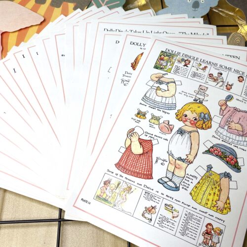 复古素材junkjournal换装贴纸