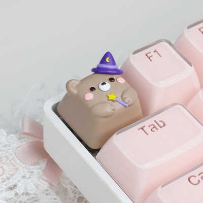 敲敲莓魔法小熊个性键帽
