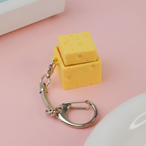 敲敲莓奶酪3D打印解压按键挂件