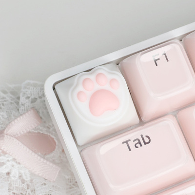 敲敲莓猫爪个性键帽单个