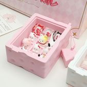 敲敲莓芝士奶酪键帽收纳盒客制化机械键盘个性 键帽防尘展示盒子