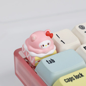 原创个性 键帽可爱凯蒂猫立体机械键盘键帽单个卡通键帽礼物esc