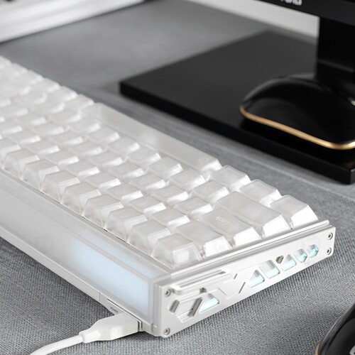 Melgeek made68 ultra v2侧板飘带扣配件CNC铝合金阳极氧化喷砂