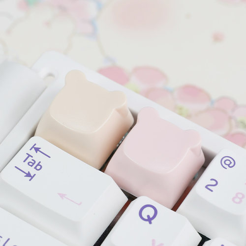 可爱小熊头个性机械键帽