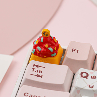 键帽可爱机械键盘帽单个ESC键帽客制化女生礼物 敲敲莓摇钱树个性