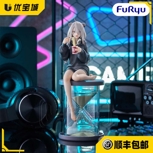 FURYU日版预售狮白牡丹景品手办