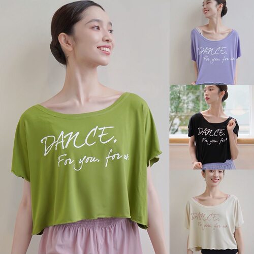 古典芭蕾罩衫古典芭蕾现代莫代尔t恤练功衣舒适好穿短款宽松上衣