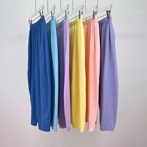 尼泊尔阔腿棉麻瑜伽裤2025新款女士高腰宽松九分休闲运动裤内观流