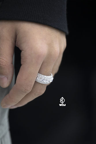 WBJ定制珠宝通用银欧美戒指