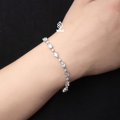 WBJ定制珠宝4mm光辉网球手链