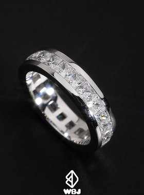 WBJ定制珠宝公主方包镶戒指S925