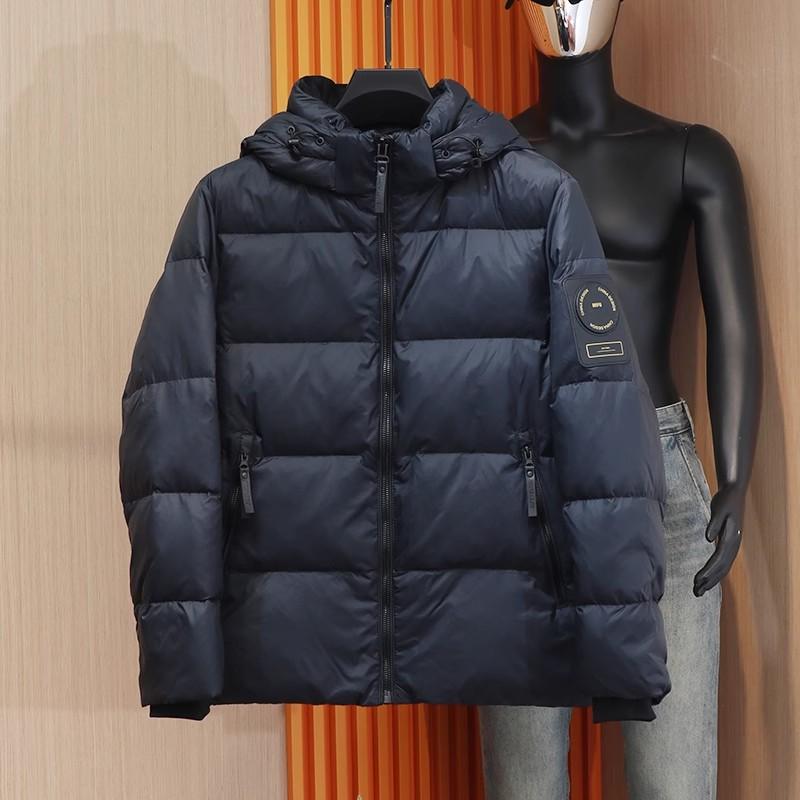 抗寒黑科2024新款冬季锁温暖背黑金羽绒服加厚保暖连帽鹅绒服外套