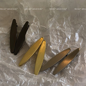 一对装 金属拉丝一字夹鸭嘴造型侧边发卡 法式 韩版 少女刘海碎发夹