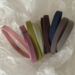 好用10条装 高弹力耐用扁皮筋扎高马尾无缝对接头绳防滑运动 韩版