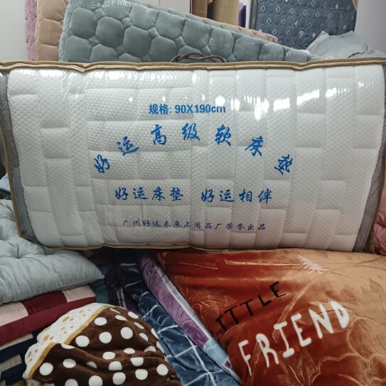 广州好运来软床垫加厚学生单人双床垫/床褥/床护垫/