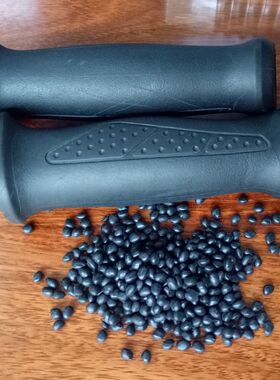 环保tpe黑色原料 工具手柄料 注塑级 耐磨 碳黑色耐寒tpe60A颗粒