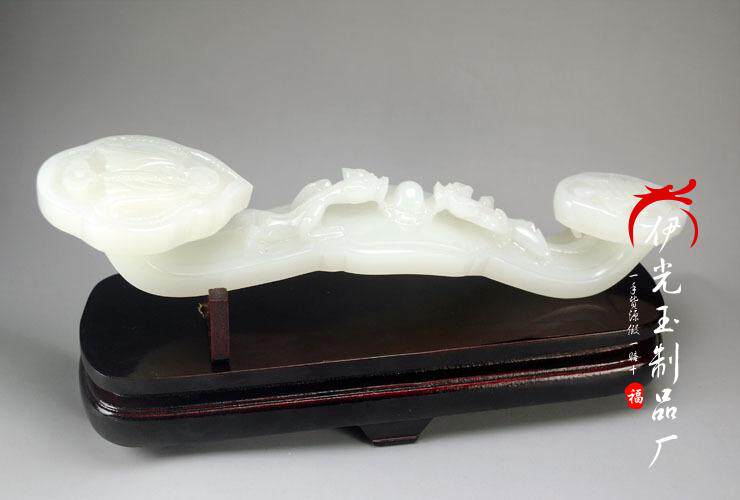 天然白玉貔貅如意摆件客厅中式玄关居家摆饰玉石皮丘如意摆设饰品